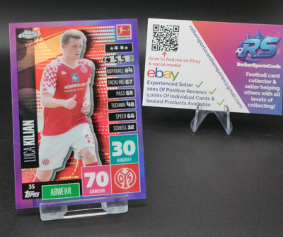 2020/21 Topps Chrome Match Attax Bundesliga Luca Kilian Purple Parallel #/299