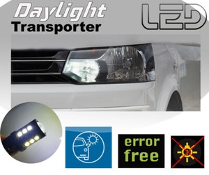 Vw Transporter T6 Tagfahrlicht Led 2 Lampen Standlicht Weiss Stanlichtlampen Drl Ebay 