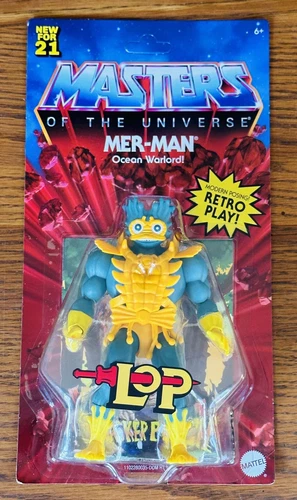 UNPUNCHED MER-MAN LOP MASTERS OF THE UNIVERSE RETRO PLAY FIGURE MOTU He-Man