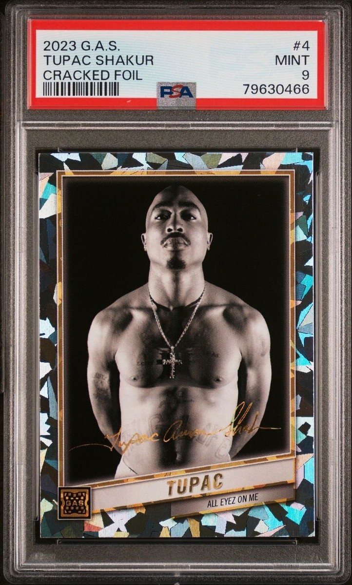 2023 GAS Trading Cards Tupac Shakur 4 Cracked Ice Facsimile
