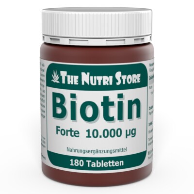 Biotin Forte 10.000 µg Tabletten 180 Stk. PZN: 12465945
