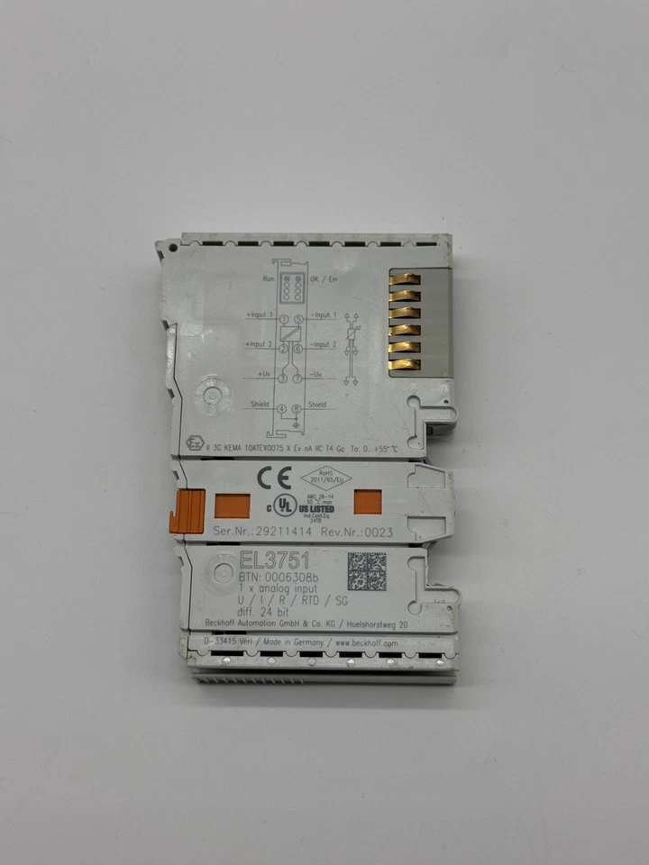 Beckhoff EL3751 EtherCAT-Klemme 1-Kanal-Analog-Eingang Multifunktion EL 3751 - Bild 4 von 4