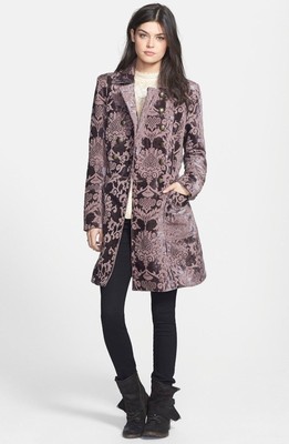 Free People Downtown Brocade Plum 