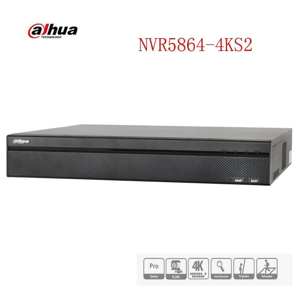 Dahua NVR5864-4KS2 4K 64CH H.265 2U 8SATA 4 USB Ports Network Video Recorder | eBay