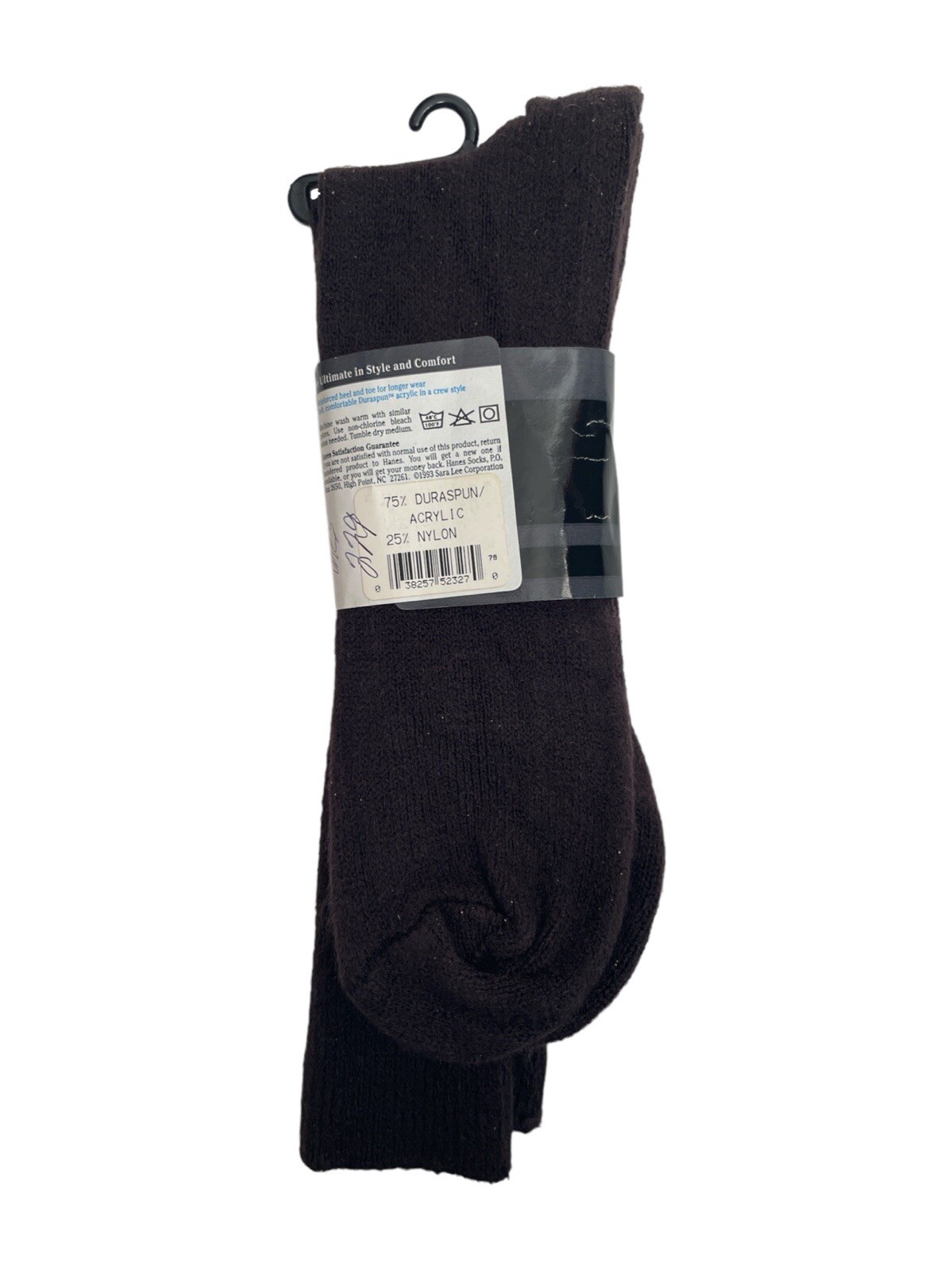 vintage hanes acrylic crew socks mens size 1416 deadstock NIP 1993 eBay