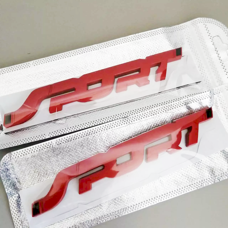 2X Car Accessories Metal 3D SPORT Logo Emblem Badge Sticker Trunk Fender Decals