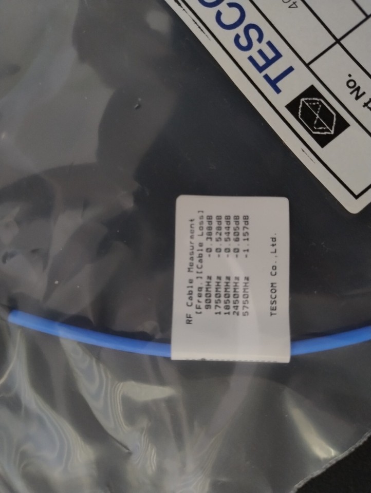 Tescom 4011-0011 SS405 SMA (m) -SMA(m)R/A RF cable length 600mm | eBay