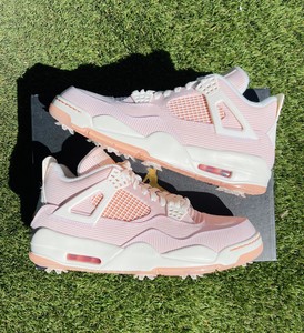 Nike Golf Air Jordan 4 Golf NRG Sail Apricot Seersucker Size 11 | eBay