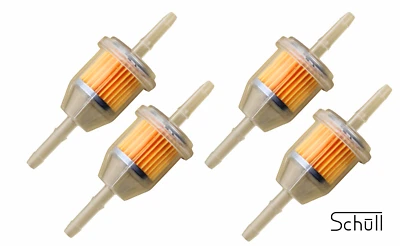 NO NAME 4x Benzinfilter Kraftstofffilter 8mm für Motorrad Moped Roller Auto