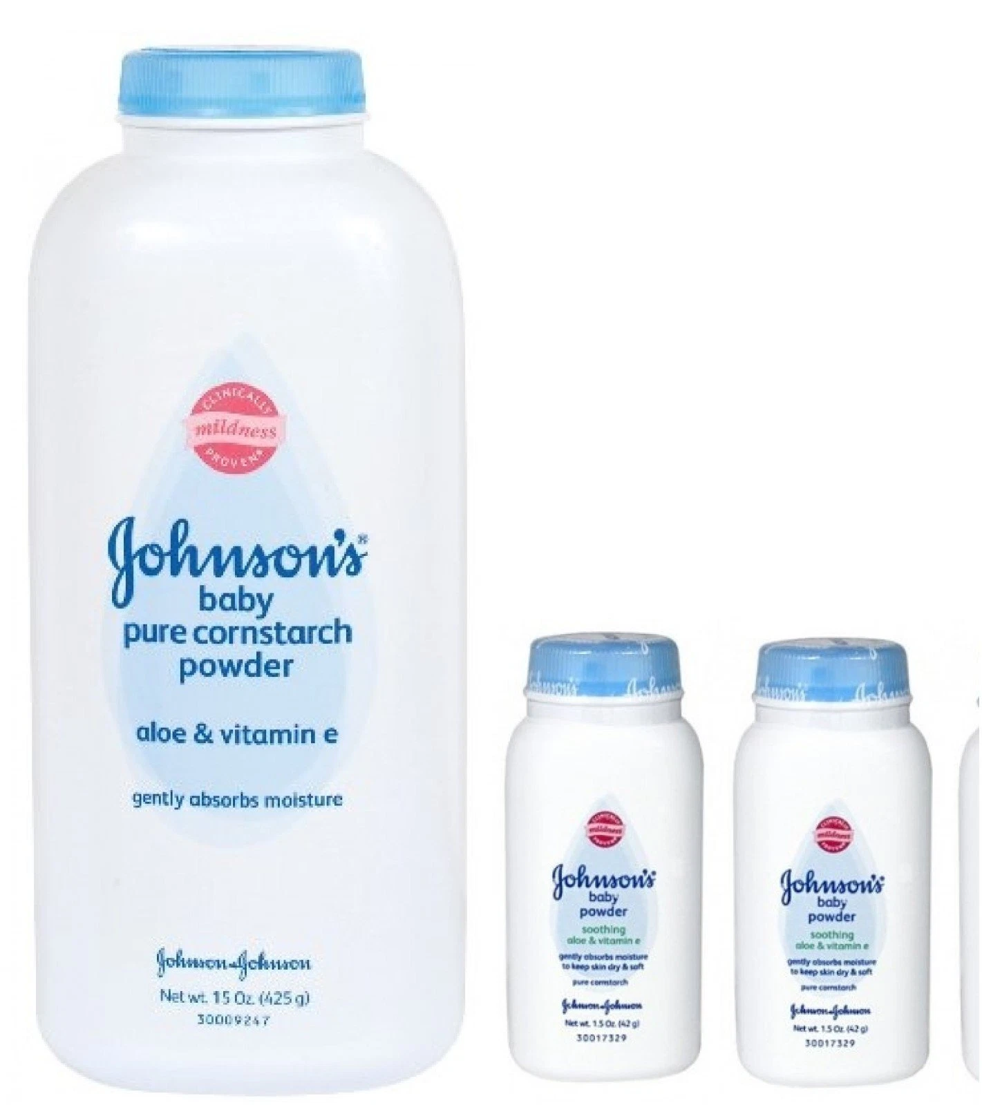 Gentle Cornstarch Baby Powder 18 Ounce with Aloe and Vitamin E for Comfort