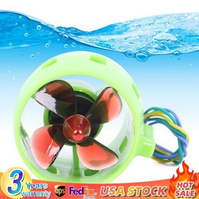12-24V Under Water Thruster Engine Propeller Drive For ROV RC Bait Tug Boat US