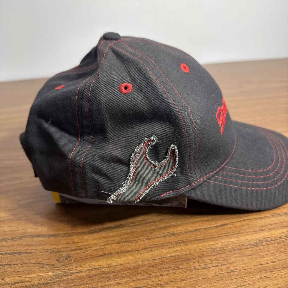 Herramientas a Presión Llave Envejecida Gorra Ajustable Rojo Negro Foto 2 de 4