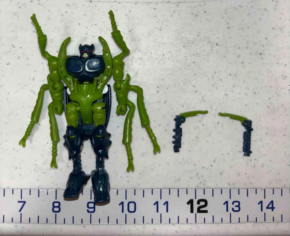 Insecticon 100% 完整带卡片变形金刚野兽战争 1995 年肯纳人偶 — 第 2/4 张图片