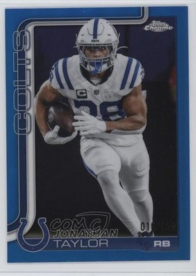 2025 Topps Chrome Blue Refractor 18/150 Jonathan Taylor #130 1bz3