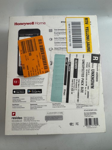 Termostato programable Honeywell Wi-Fi 7 días RTH6580WF (blanco) - Imagen 4 de 4