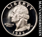 1995-S Washington Quarter- Silver- Choice Gem Proof Luster No Reserve #J6718
