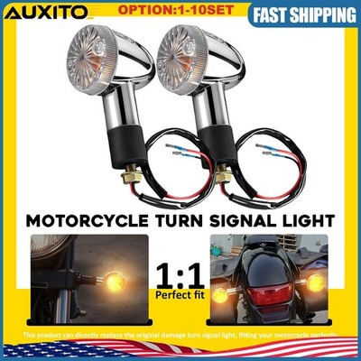 Motorcycle Bullet Turn Signals Blinker Light For Honda Shadow Aero VT750C 2-20X