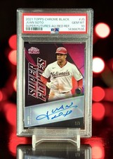 Juan Soto Super Future Red Refractor /5 Auto PSA 10 POP 1 2021 Chrome Black 📈