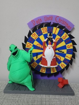 Nightmare Before Christmas Countdown Wheel Oogie Boogie Man LARGE