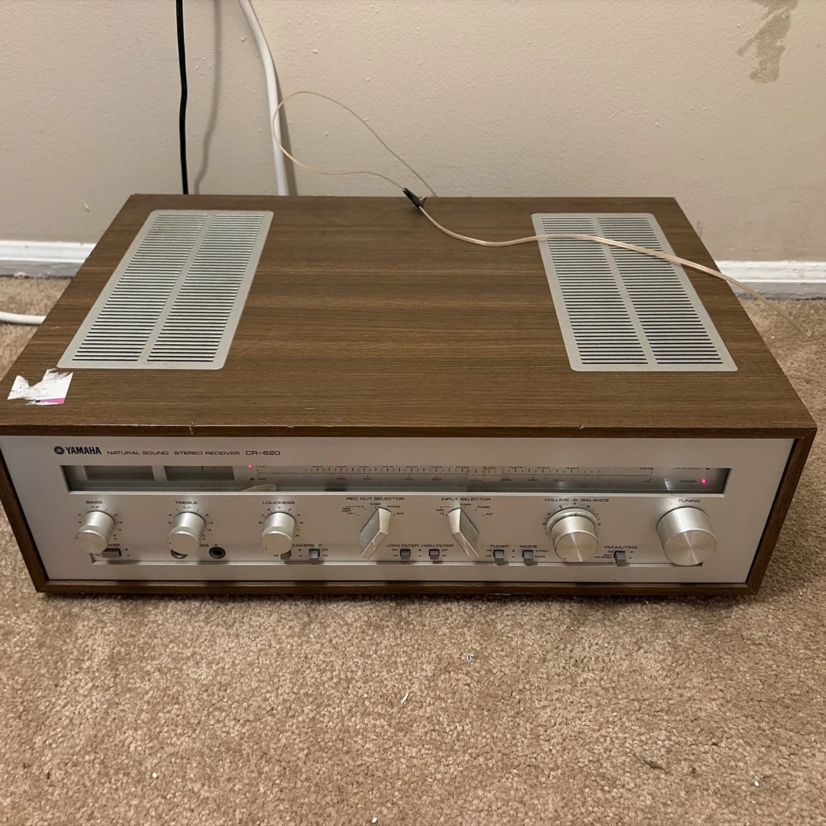 Ampli Récepteur Stéréo Yamaha CR-620 - LED Améliorées - Vintage - Testé