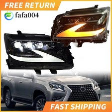 Headlamps For Lexus Gx460 2010-2019 Left+right Pair Headlight Assembly Led