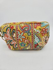 Vera Bradley Proven al Small Cosmetic/Toiletry Bag Yellow 9 x 7 x 3