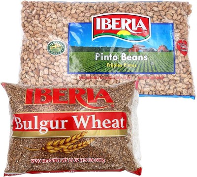 Iberia Pinto Beans 4 lb. + Iberia Bulgur Wheat, 24 oz