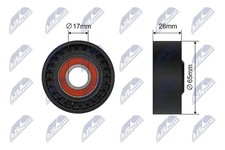 Spannrolle Keilrippenriemen NTY RNK-ME-084 für MERCEDES KLASSE W205 Model S205