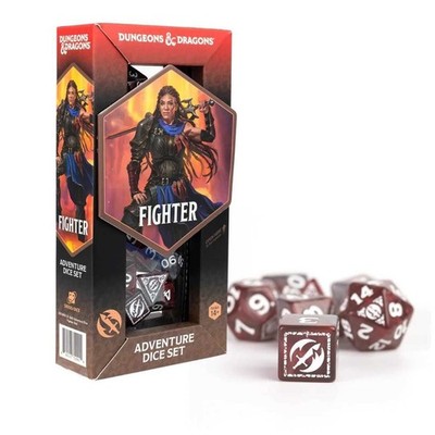 DUNGEONS & DRAGONS ADVENTURE WÜRFEL SET - KÄMPFER ROT