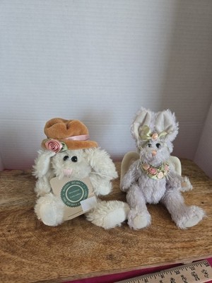 Two Miniture Bunnies Great For The Easter Basket One Boyd Bear And One...