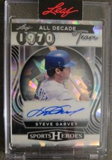 2025 LEAF ALL DECADE TEAM STEVE GARVEY SILVER CRYSTALS AUTOGRAPH #/20 DODGERS 