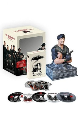 The Expendables Trilogy 1-3 ( Stallone-Büste & 24 Sammelkarten ( 5 Blu-ray ) )
