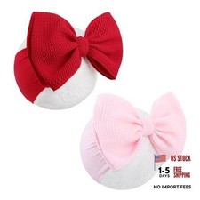 Baby Girl Headbands - Nylon Bow Hair Accessories for Newborn Infants,