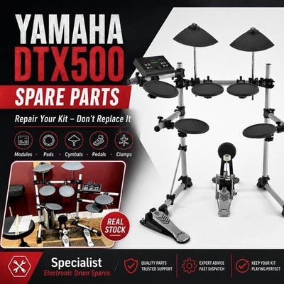 Yamaha DTX500 Elektronisches Drum Ersatzteile Modul Pads Becken Pedal Rack Klemme