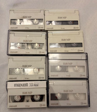 MAXWELL  HI8 MP  8 COUNT LOT CAM CORDER TAPES USED EX CONDITION