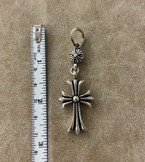 Chrome Hearts Medium Double Cross Pendant Crossball 99c Auction No Reserve