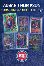 Ausar Thompson Rookie Lot Donruss Green Holo Rated RC+ Select Red Prizm Pistons