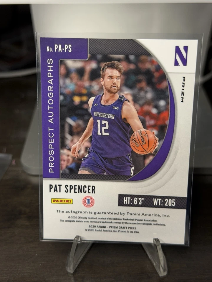 Selecciones del draft de Panini Prizm 2020-21 - Autógrafos prospectos Pat Spencer #PA-PS RC  Foto 2 de 2
