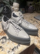 FENTY PUMA by Rihanna Creeper platform taupe nero suola a strappo donna US 8