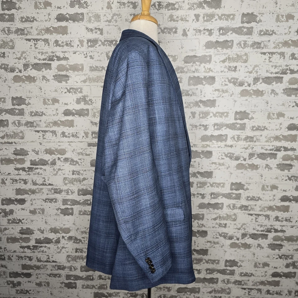 Abrigo deportivo Lauren Ralph Lauren para hombre 56XL azul ventana 2 botones ventilación central Foto 3 de 4