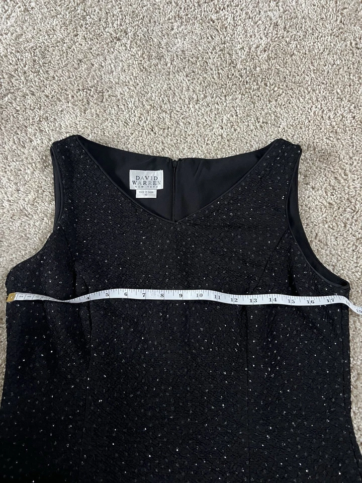 David Warren New York Y2K Sequin Formal Mini Dress Vampy - Image 2 of 4