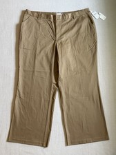 New Good American Good Khaki Straight Wide Leg Pants Women s Plus Size 24