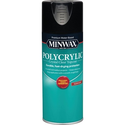 Minwax Gloss Polycrylic Spray Protective  Spray Varnish, 11.5 Oz. 35555000