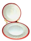 2 VINTAGE FIRE KING *SUNRISE* SWIRL 9" PLATES