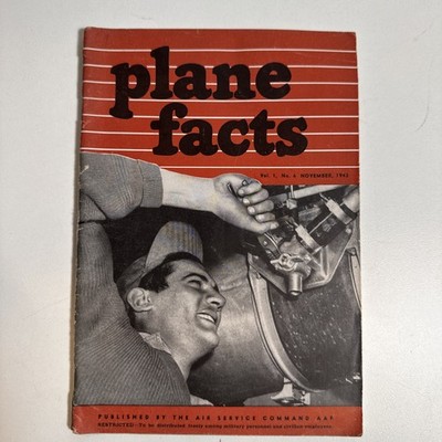 PLANE FACTS PAMPHLET BOOK November 1943 Air Service Command AAF