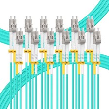 FLYPROFiber- 2M-6Pack LC to Fiber Patch Cable OM3 Multimode, MM 2 m, Blue