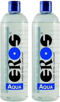 EROS AQUA Water Based Lubricant wasserbasiertes Gleitgel - 2 x 500 ml