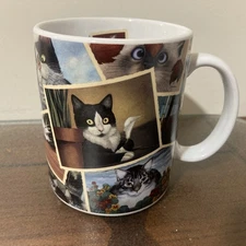 LANG AND WISE "Family of Felines" Cats COLLECTOR MUG 1998 Lowell Herrero