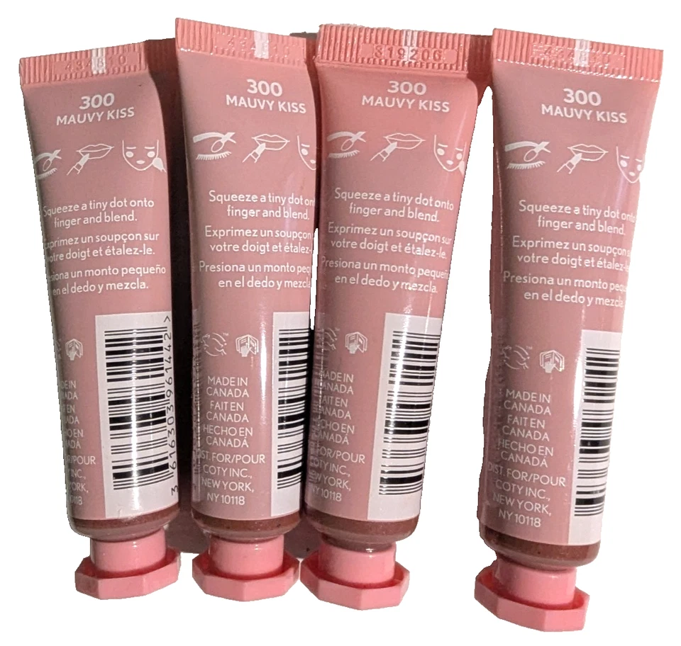 Paquete de 4 Covergirl All Over Dewy Tint 300 Mauvy Kiss 10 ml (0,33 fl oz) nuevo sellado Foto 3 de 4