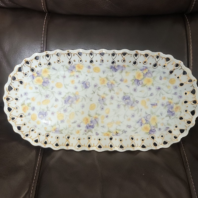 Vintage IMPERIAL ITALIAN DESIGN by ANTONIO Floral Decorative Tray